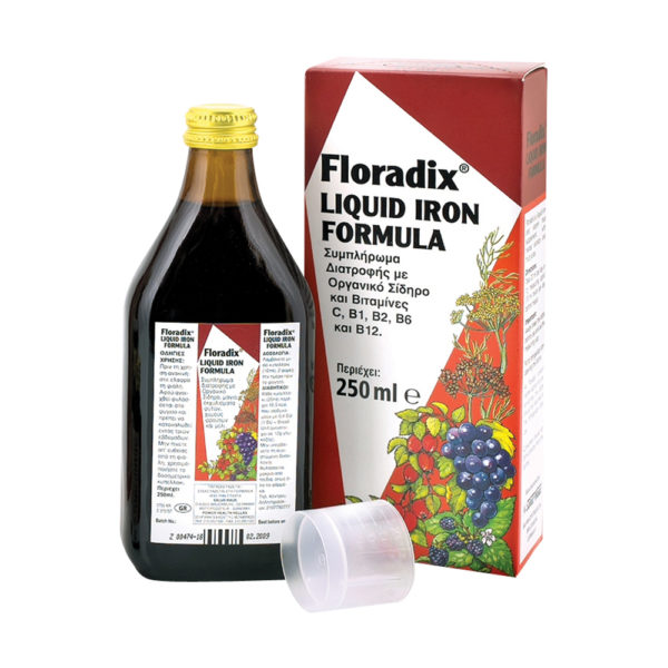 Power Health Floradix Sirop 250ml συμπλήρωμα διατροφής για την έλλειψη σιδήρου