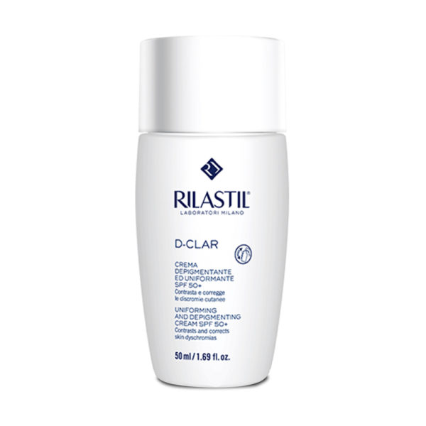 Rilastil D-Clar Uniforming And Depigm Cream Spf 50 + 50ml κρέμα ημέρας κατά των πανάδων με υψηλή αντηλιακή προστασία