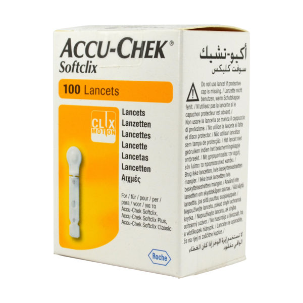 Roche Accu-Chek Softclix 100 Lancents αποστειρωμένες βελόνες σκαρφιστήρες