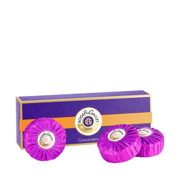 Roger & Gallet Coffret Savons Parfumes Gingembre 3x 100gr σαπούνι με άρωμα