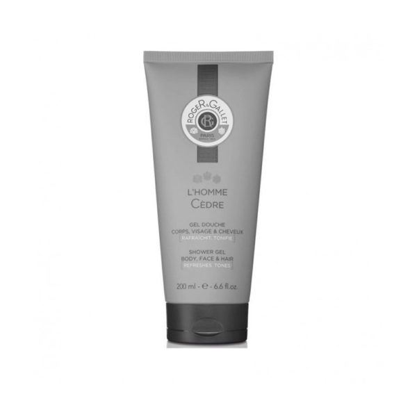 Roger & Gallet L' Homme Cedre Gel Douche 200ml ανδρικό φυσικό αφρόλουτρο