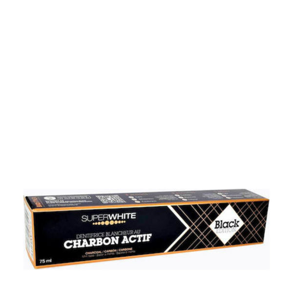 Superwhite Charbon Actif 75ml οδοντόκρεμα με ενεργό άνθρακα