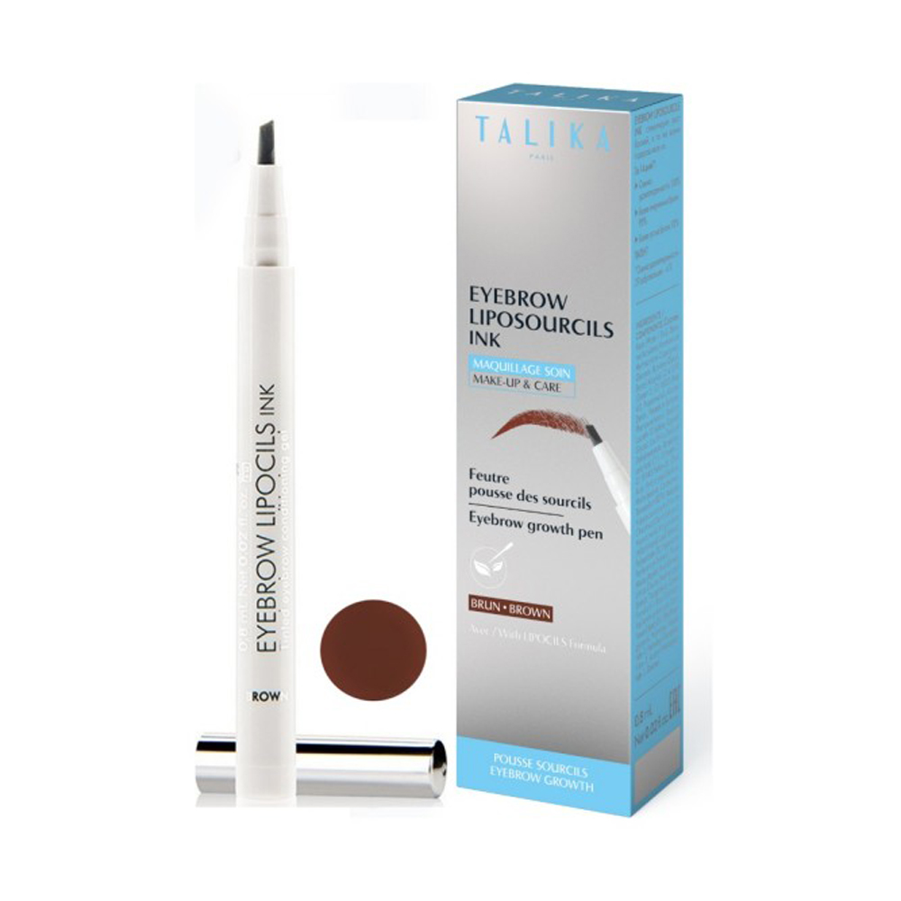 Talika Liposourcils Ink Brown στύλο για θρέψη & μακιγιάζ φρυδιών