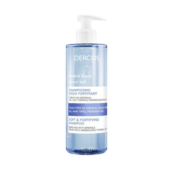 Vichy Dercos Dοux Shampoingmineral 400ml απαλό σαμπουάν ενδυνάμωσης