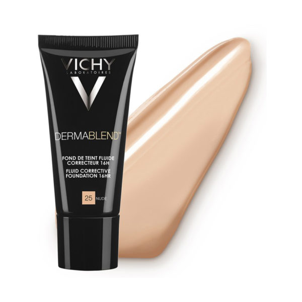 Vichy Dermablend Foundation Fluide Correcteur 25 Nude 30ml καλυπτικό μέικ απ ελαφριάς υφής