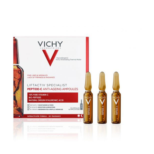 Vichy Liftactiv Ampoules Peptide-C 1.8 mlx 30 αμπούλες λάμψης και 'γεμίσματος "ρυτίδων