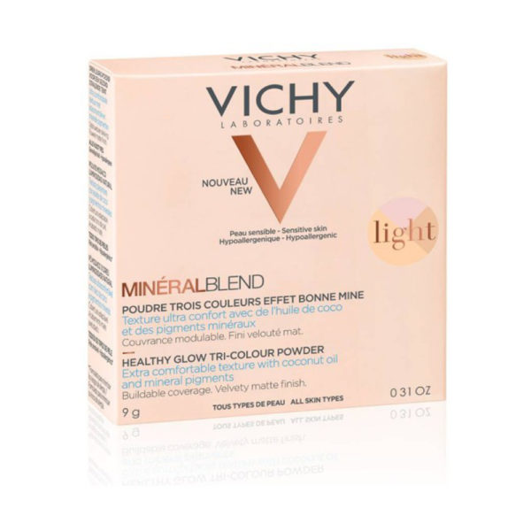 Vichy Nudemineral Powder. Fair 9 G τρίχρωμη πούδρα για φυσική λάμψη