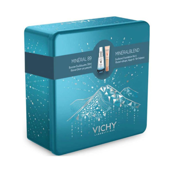 Vichy Promo Boxmineral 89 +mineral Βlend Foundation No6 ορός ενυδάτωσης προσώπου & ενυδατικό μέικ-απ