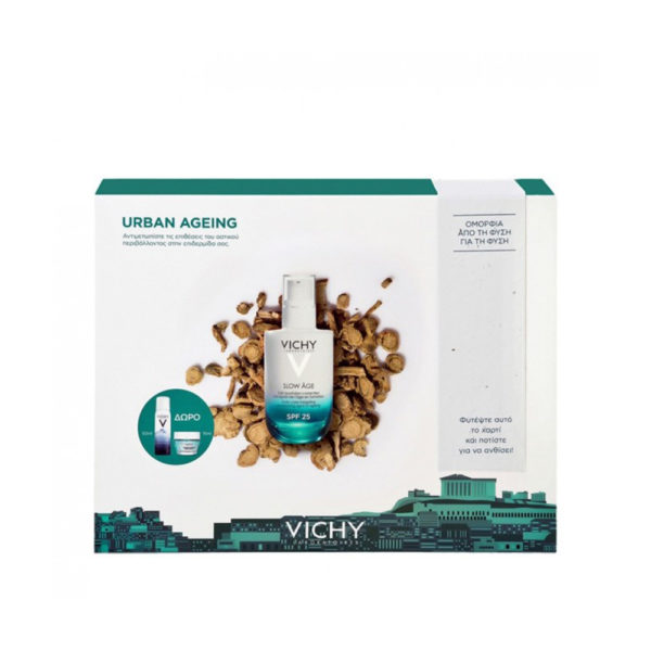 Vichy Promo Slow Age Fluide Spf25 + Eau Thermal Spray λεπτόρρευστη κρέμα ημέρας + ιαματικό νερό σε σπρέι