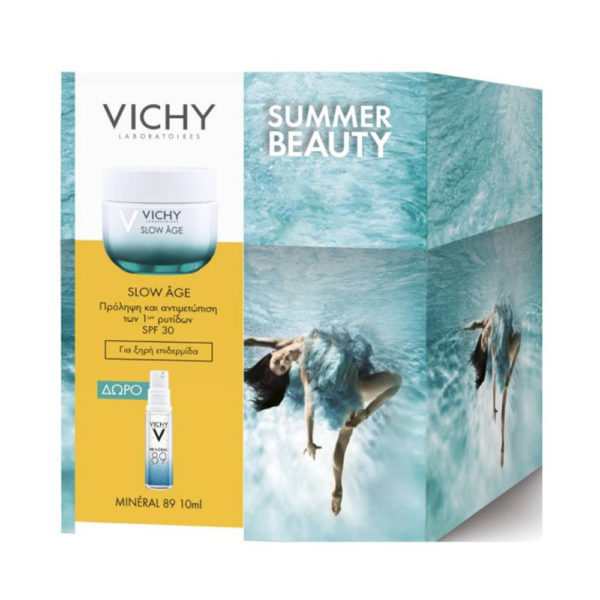 Vichy Promo Slow Age Spf30 Creme 50ml +mineral69 κρέμα ημέρας για ξηρή επιδερμίδα + ορός ενυδάτωσης