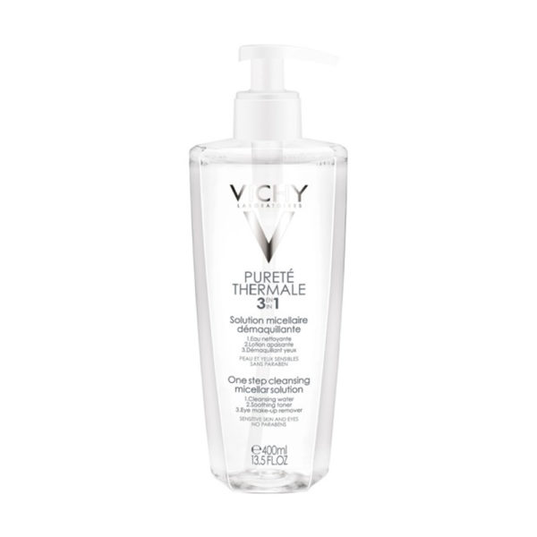 Vichy Purete Thermal Solutionmicellaire 400ml λοσιόν καθαρισμού με μικύλλια για ευαίσθητη επιδερμίδα