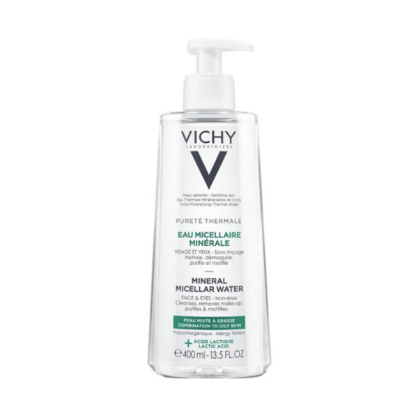 Vichy Purete Thermalmicellair Water Oily Skin 400ml νερό καθαρισμού με μικύλλια για λιπαρά δέρματα