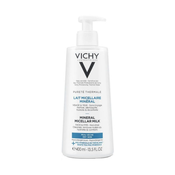 Vichy Purete Thermalmicellairmilk Dry Skin 400ml γαλάκτωμα καθαρισμού με μικύλλια