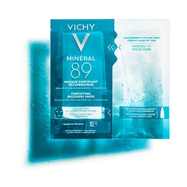 Vichymineral 89 Tissuemask 29 G μάσκα ενυδάτωσης προσώπου μονοδόση