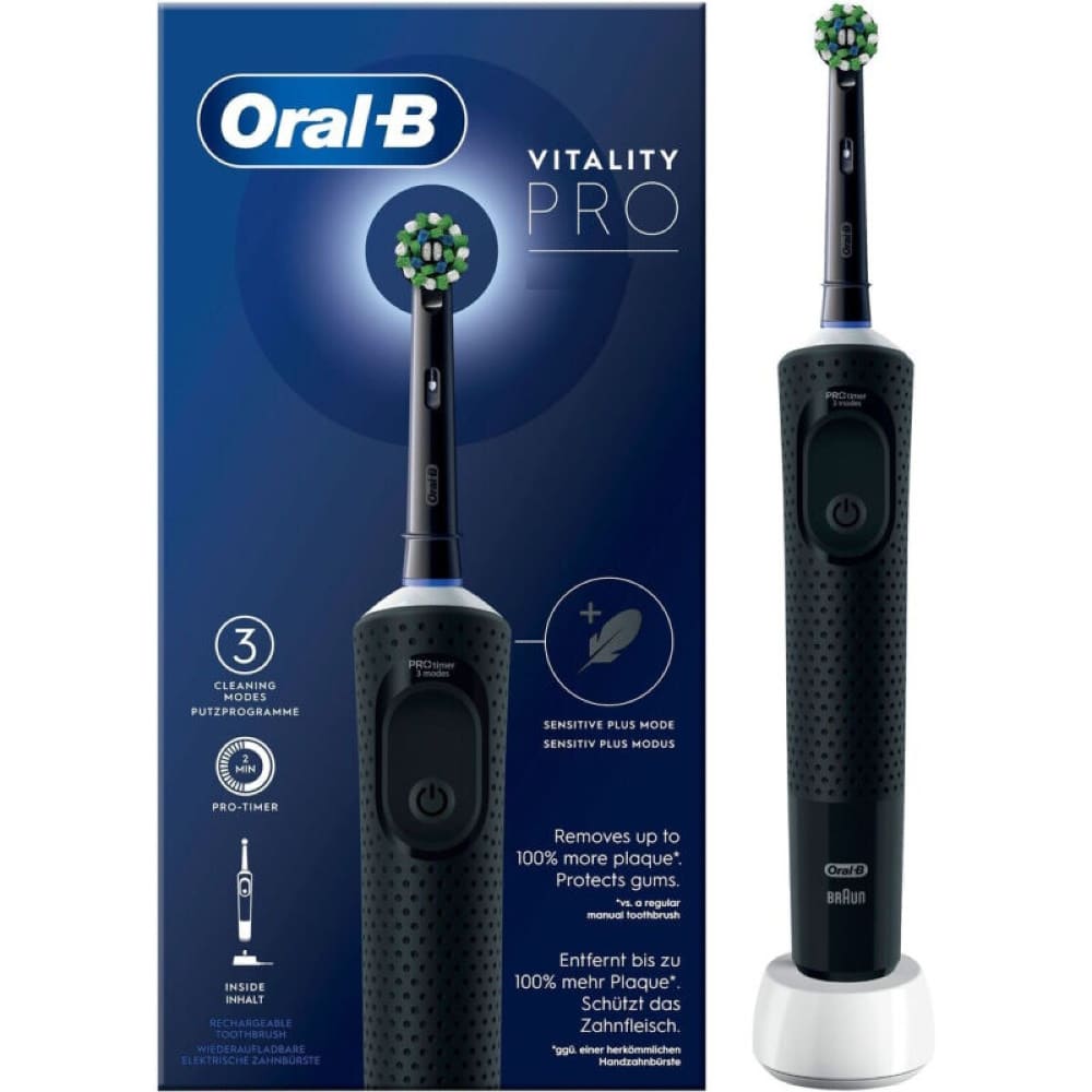 Oral B Vitality Pro Ηλεκτρική Οδοντόβουρτσα Black1