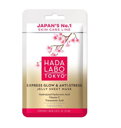 0034617 Hada Labo Tokyo Premium Express Glow Anti Stress Jelly Sheet Mask In Sachet 23ml 540