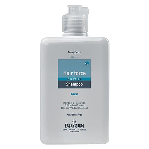 Frezyderm Hair Force Shampoo Men Sampoyan Gia Tin Andriki Trihoptosi